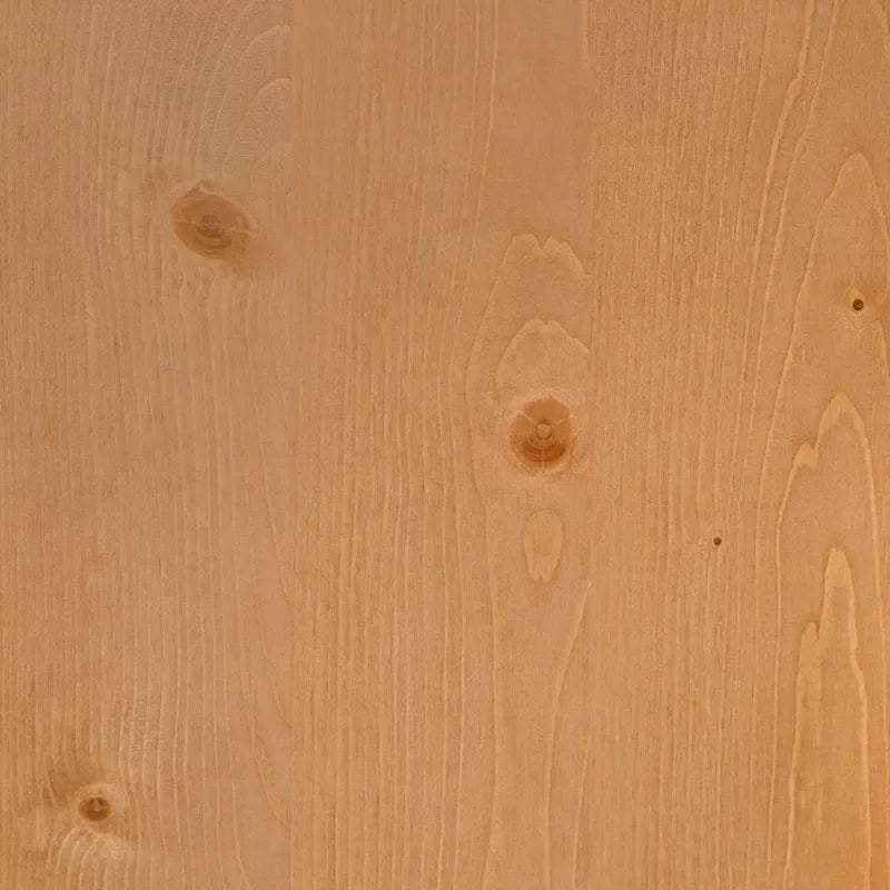 Lit King en bois massif avec tête de lit incurvée et rembourrée