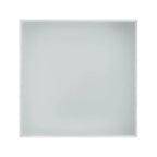 Table basse carrée avec lumières LED et plateau en verre
