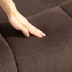 Fauteuil releveur inclinable avec massage et chauffage, fauteuil inclinable en tissu velours avec télécommande