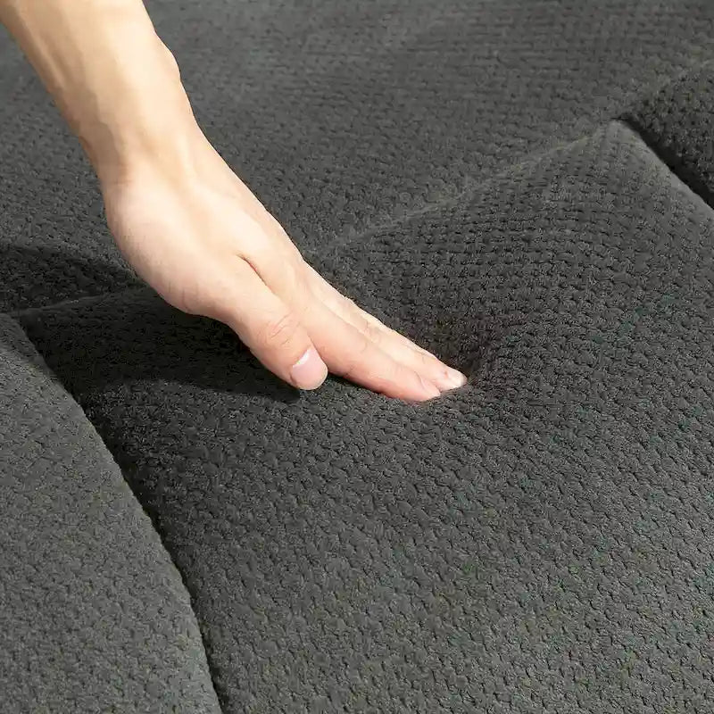 Fauteuil releveur inclinable avec massage et chauffage, fauteuil inclinable en tissu velours avec télécommande