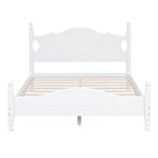 Lit plateforme en bois avec tête de lit rétro – Double et Queen