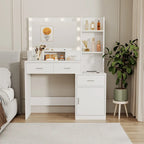 Coiffeuse avec tiroirs et armoire de rangement