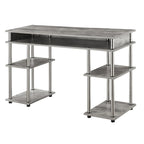 Bureau compact avec étagères ouvertes