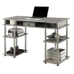Bureau compact avec étagères ouvertes
