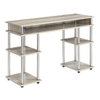Bureau compact avec étagères ouvertes