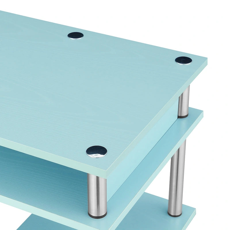 Bureau compact avec étagères ouvertes