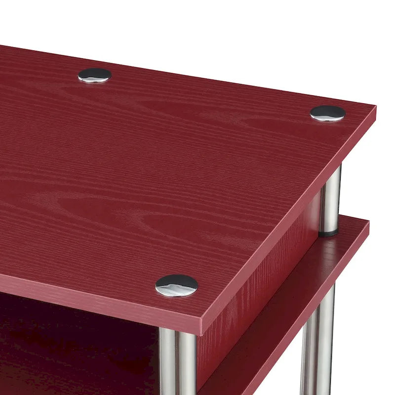 Bureau compact avec étagères ouvertes