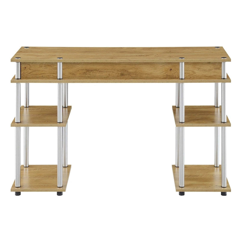 Bureau compact avec étagères ouvertes