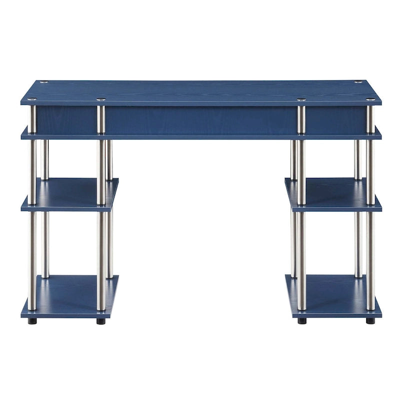 Bureau compact avec étagères ouvertes
