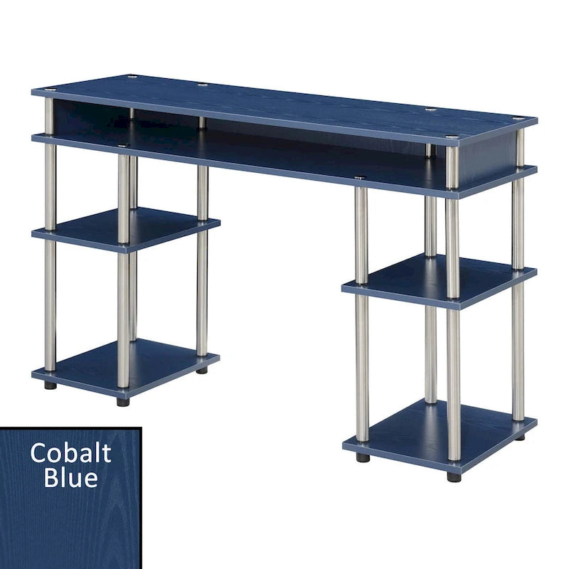 Bureau compact avec étagères ouvertes
