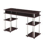 Bureau compact avec étagères ouvertes