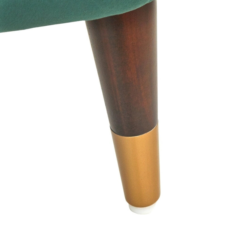 Fauteuil d'appoint dossier incurvé