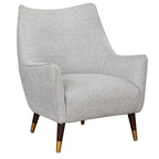 Fauteuil d'appoint dossier incurvé