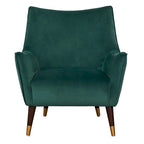 Fauteuil d'appoint dossier incurvé