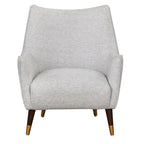 Fauteuil d'appoint dossier incurvé