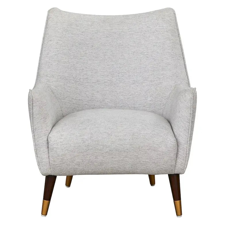 Fauteuil d'appoint dossier incurvé