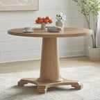 Table à manger ronde à pied central