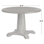 Table à manger ronde à pied central