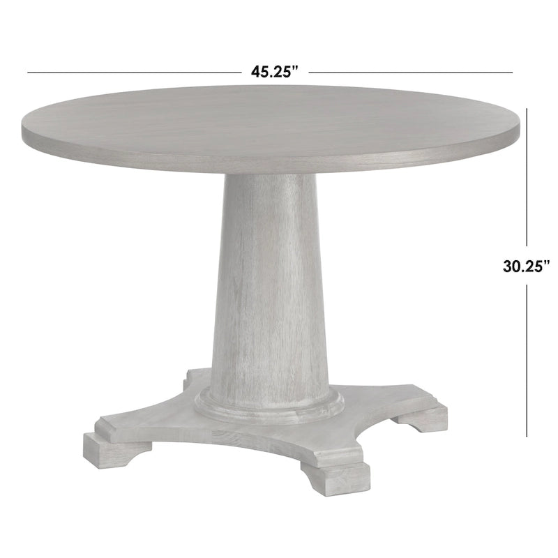 Table à manger ronde à pied central