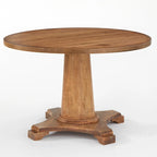 Table à manger ronde à pied central