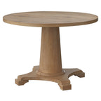Table à manger ronde à pied central