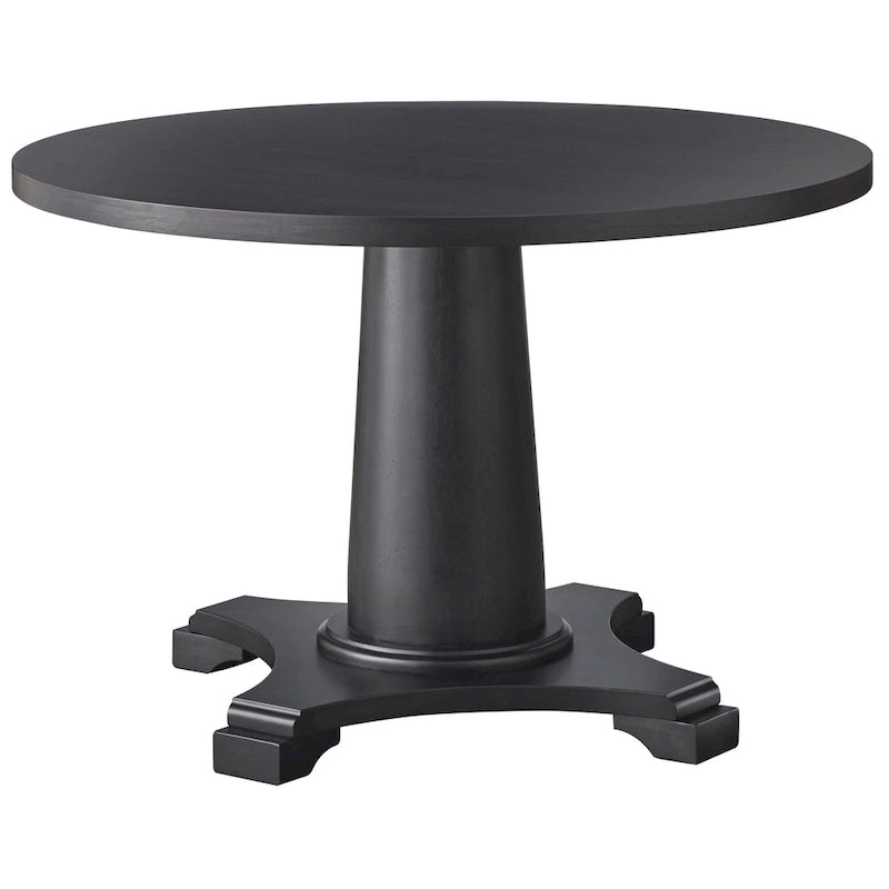 Table à manger ronde à pied central