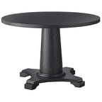 Table à manger ronde à pied central