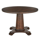 Table à manger ronde à pied central