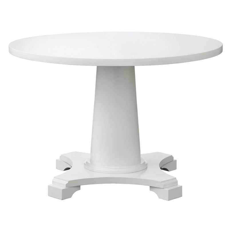 Table à manger ronde à pied central