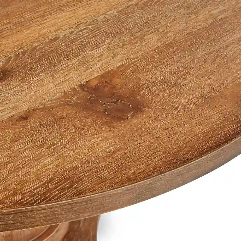 Table à manger ronde à pied central