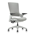 Fauteuil de bureau ergonomique en tissu avec support lombaire réglable en hauteur