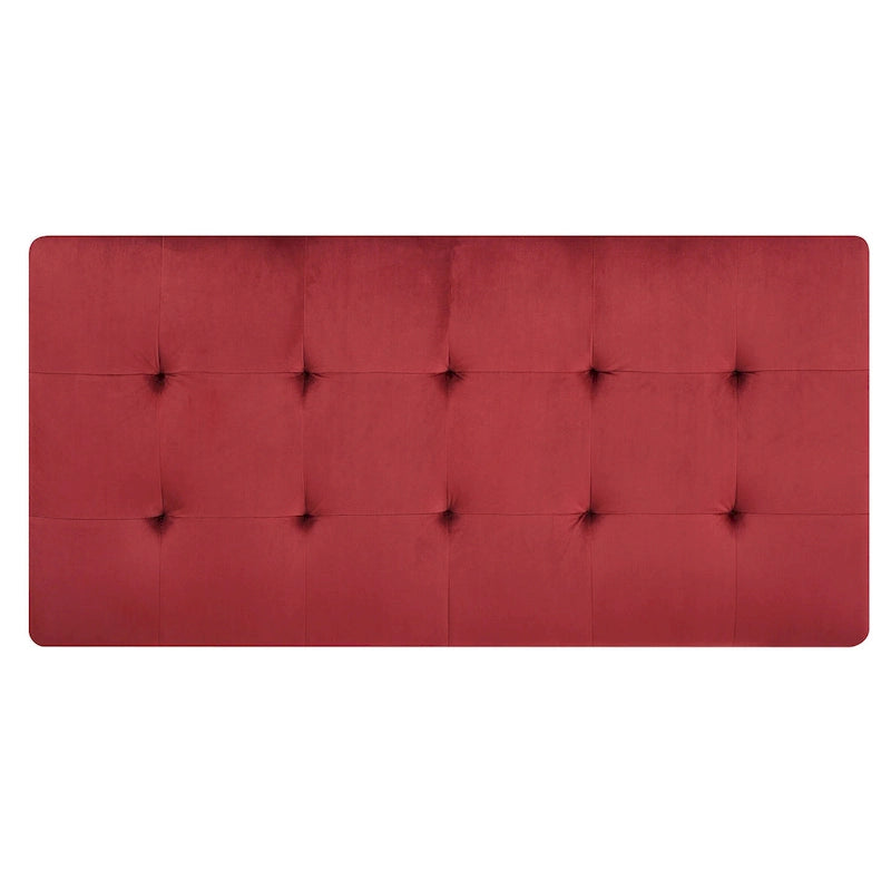 Pouffe en velours surdimensionné avec clous décoratifs