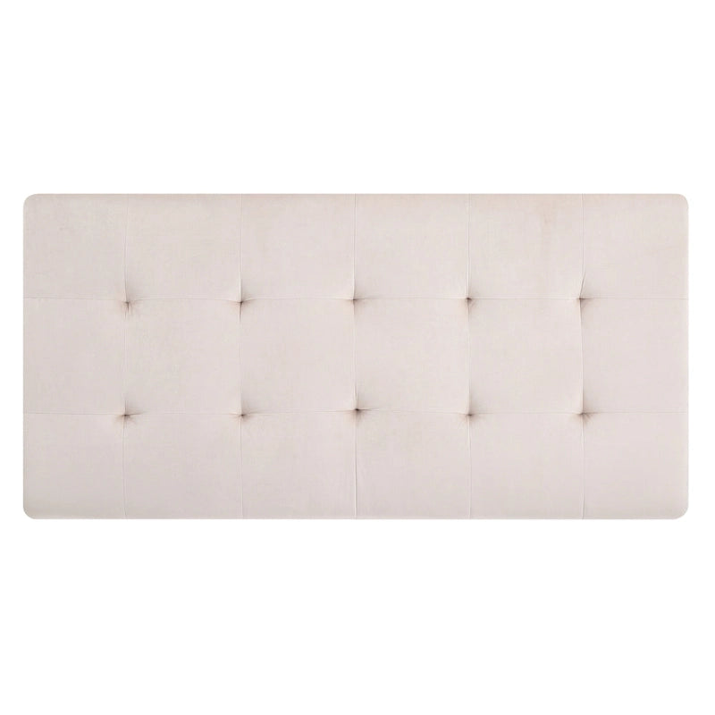 Pouffe en velours surdimensionné avec clous décoratifs