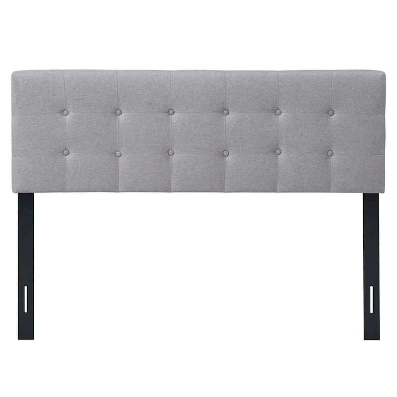 Tête de lit capitonnée en lin, taille grand lit/Queen Size