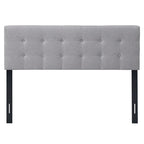 Tête de lit capitonnée en lin, taille grand lit/Queen Size