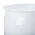 Tabouret de table en métal 24Lx24Px17H - Fini martelé