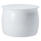 Tabouret de table en métal 24Lx24Px17H - Fini martelé