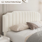 Lit de rangement Queen Size avec tête de lit rembourrée