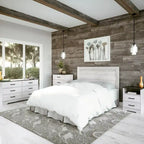 Tête de lit à panneaux style ferme, Meubles de chambre