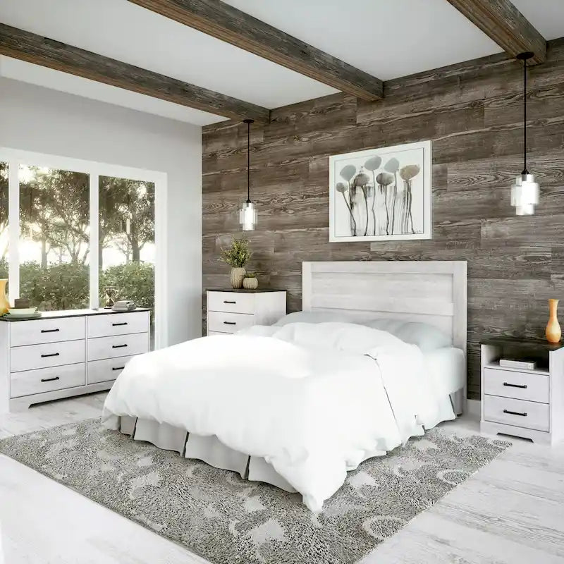 Tête de lit à panneaux style ferme, Meubles de chambre