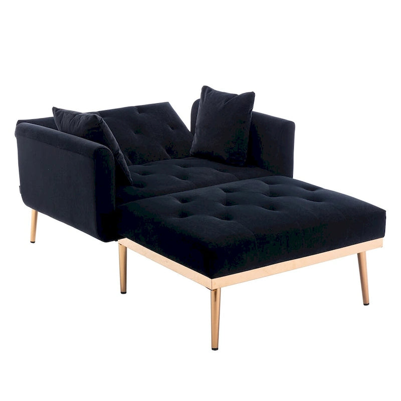 Fauteuil d'appoint rembourré de style tonneau avec rembourrage en mousse et pieds en fer