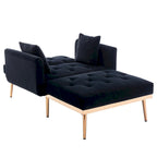 Fauteuil d'appoint rembourré de style tonneau avec rembourrage en mousse et pieds en fer