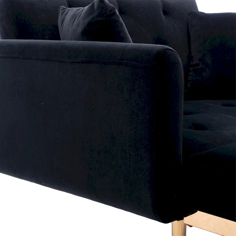 Fauteuil d'appoint rembourré de style tonneau avec rembourrage en mousse et pieds en fer