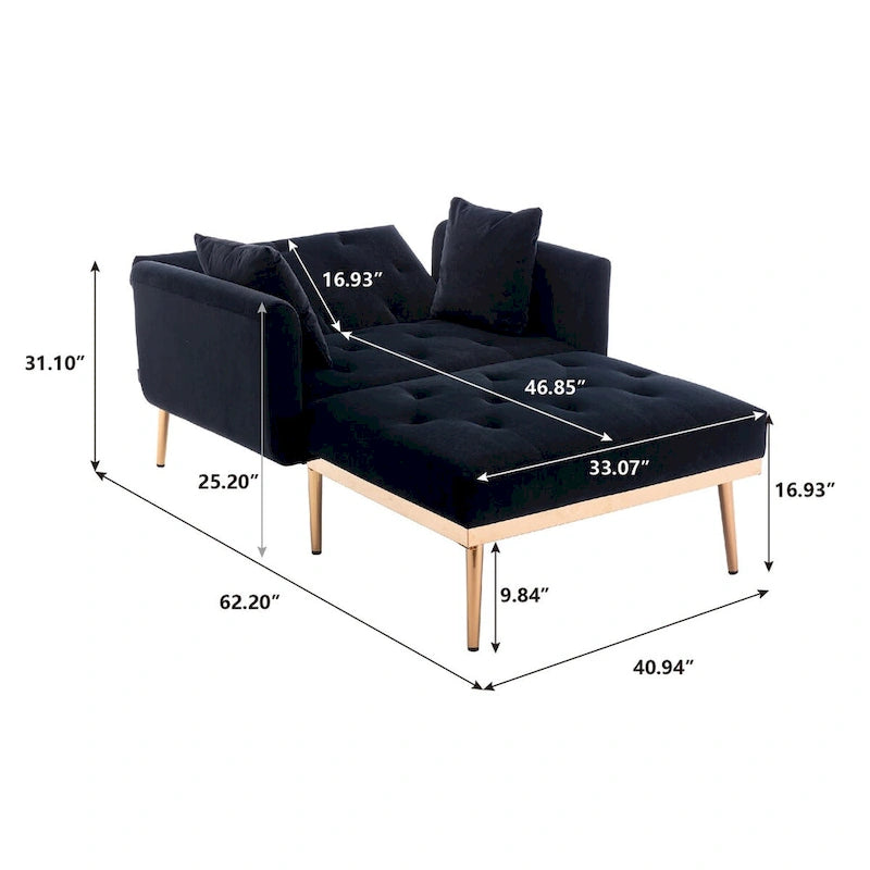 Fauteuil d'appoint rembourré de style tonneau avec rembourrage en mousse et pieds en fer