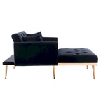 Fauteuil d'appoint rembourré de style tonneau avec rembourrage en mousse et pieds en fer