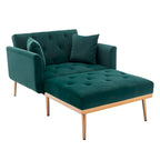 Fauteuil d'appoint rembourré de style tonneau avec rembourrage en mousse et pieds en fer