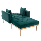 Fauteuil d'appoint rembourré de style tonneau avec rembourrage en mousse et pieds en fer