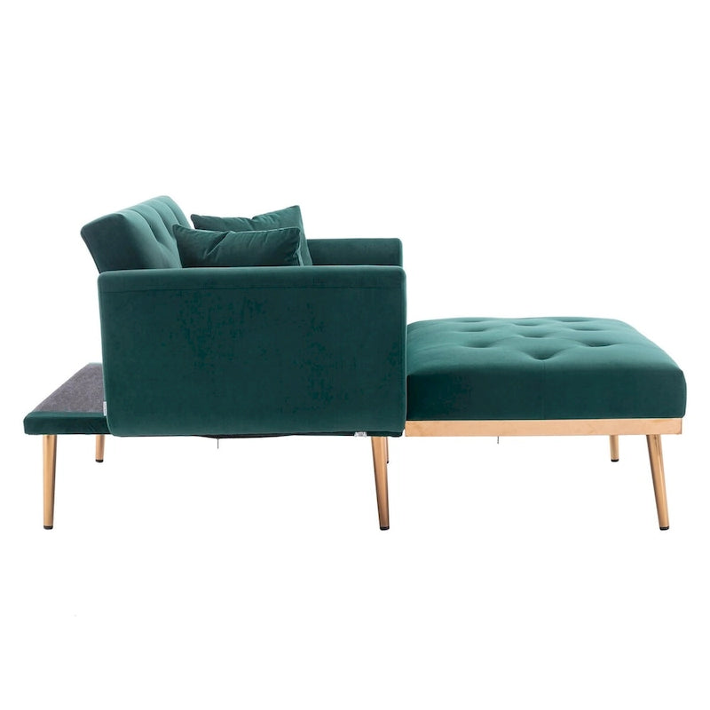 Fauteuil d'appoint rembourré de style tonneau avec rembourrage en mousse et pieds en fer