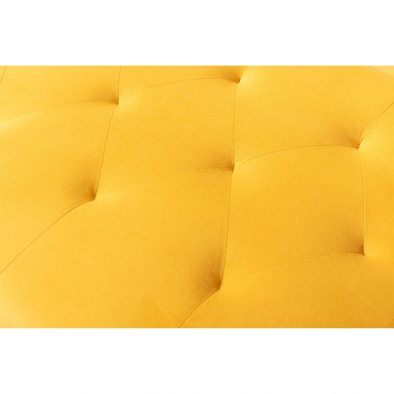 Fauteuil d'appoint rembourré de style tonneau avec rembourrage en mousse et pieds en fer