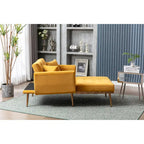 Fauteuil d'appoint rembourré de style tonneau avec rembourrage en mousse et pieds en fer